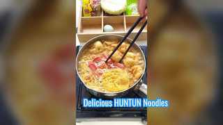 Thật là ngon khi nấu mì với HUNTUN