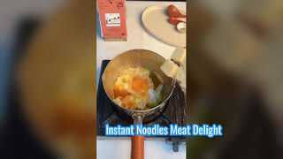Nấu mì ăn liền, bún thịt
