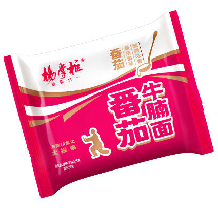 Không cay cà chua thịt bò hương vị mì ngay lập tức OEM 129g*24 lành mạnh Ramen ngay lập tức