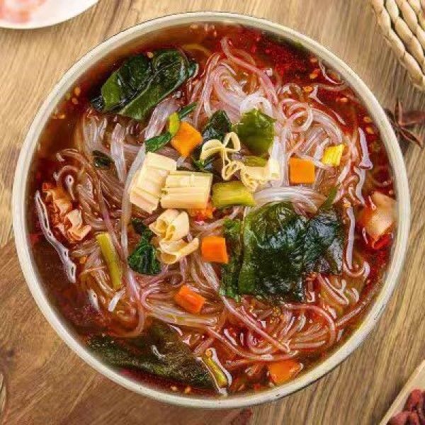 Món mì Vermicelli tinh khiết và mịn mịn