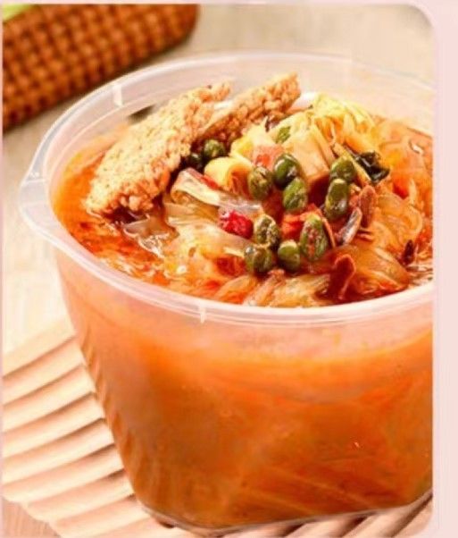 183g Vermicelli rộng phẳng súp mì tức thời với thời hạn sử dụng 12 tháng đầy hương vị gia vị và rau
