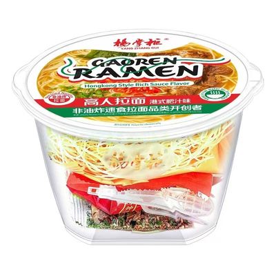 HK hương vị nước trái cây không có thành phần động vật không chiên mì ăn chay 180g